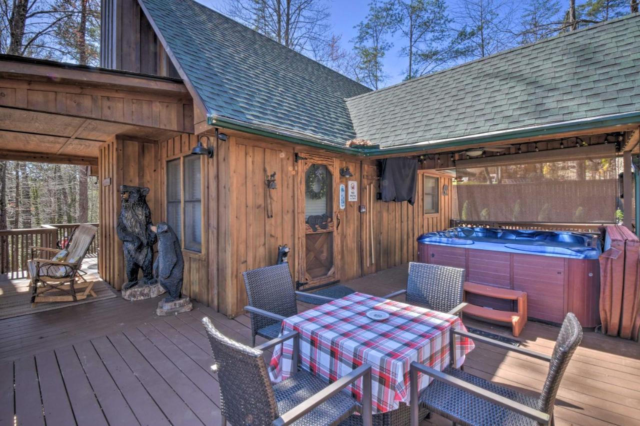 Helen Cabin With Deck And Hot Tub Less Than Half Mi To Main St Kültér fotó